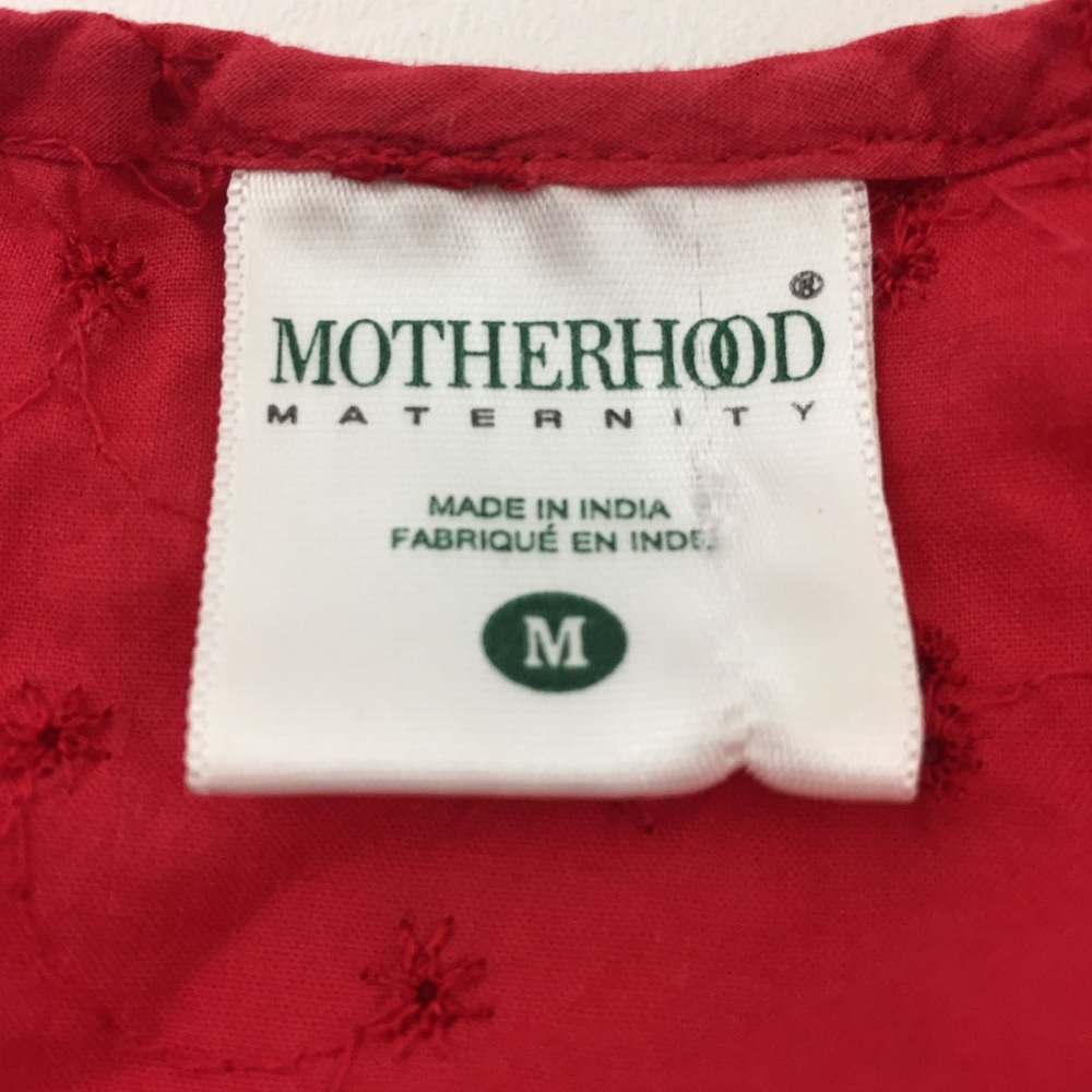 Motherhood Maternity Eyelet Cotton Top. M44 - Picture 4 of 6